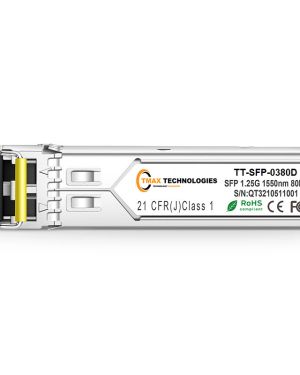 Cisco GLC-ZX-SMD Compatible 1000BASE-ZX SFP 1550nm 80km Industrial Transceiver Module